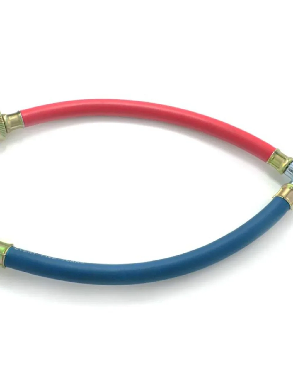 Rubber Washing Machine Y Mixer Hose Connector, Hot and Cold Color Coded, 3/4